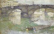 Childe Hassam Ponte Santa Trinita,Florence oil painting artist